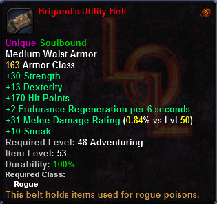 In-game tooltip for Brigand's Utility Belt