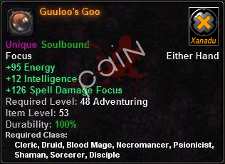 In-game tooltip for Guuloo's Goo