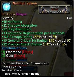 In-game tooltip for Nullifying Sphere
