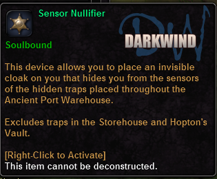 In-game tooltip for Sensor Nullifier