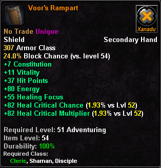 In-game tooltip for Voor's Rampart