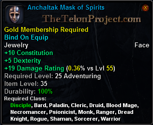 In-game tooltip for Anchaltak Mask of Spirits