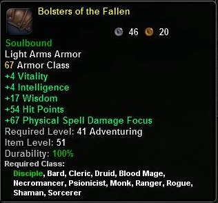 In-game tooltip for Bolsters Of The Fallen