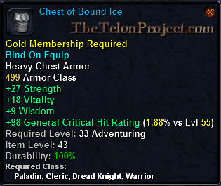 In-game tooltip for Chest of Bound Ice