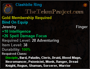 In-game tooltip for Clashbile Ring