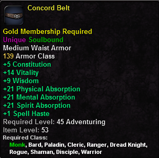 In-game tooltip for Concord Belt