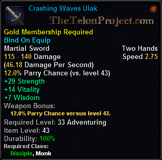 In-game tooltip for Crashing Waves Ulak