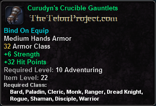 In-game tooltip for Curudyn's Crucible Gauntlets