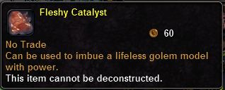 In-game tooltip for Fleshy Catalyst