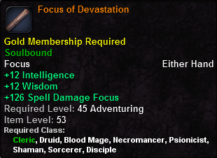 In-game tooltip for Focus of Devastation