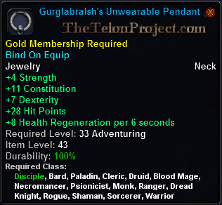 In-game tooltip for Gurglabralsh s Unwearable Pendant