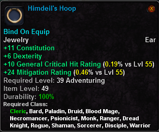 In-game tooltip for Himdeil's Hoop