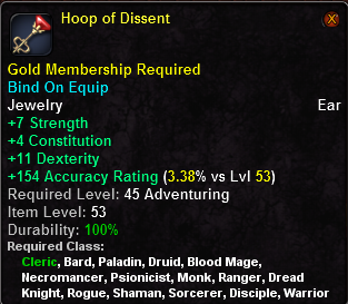 In-game tooltip for Hoop of Dissent
