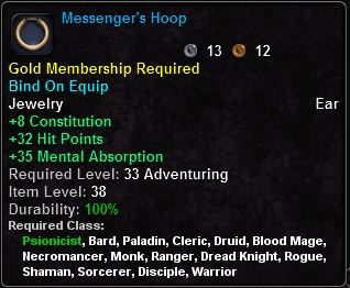 In-game tooltip for Messenger s Hoop