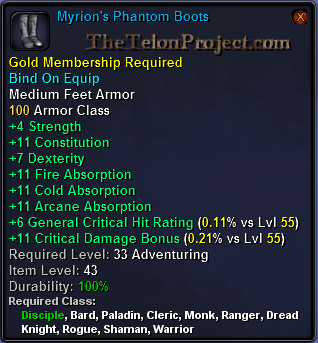 In-game tooltip for Myrion s Phantom Boots