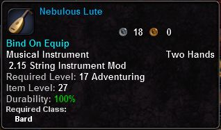 In-game tooltip for Nebulous Lute