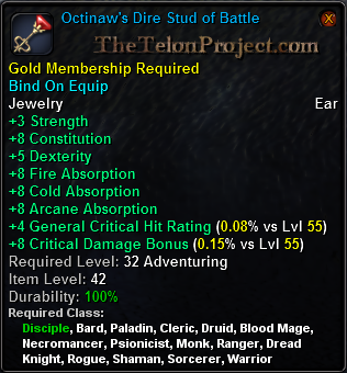 In-game tooltip for Octinaw s Dire Stud of Battle