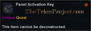 In-game tooltip for Panel Activation Key