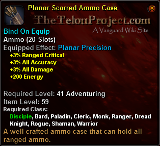 In-game tooltip for Planar Scarred Ammo Case