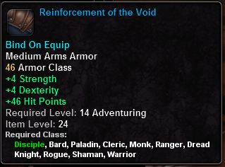 In-game tooltip for Reinforcement of the Void