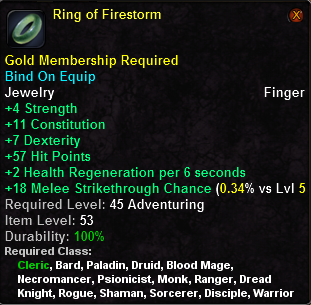 In-game tooltip for Ring of Firestorm