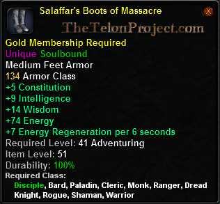 In-game tooltip for Salaffar s Boots of Massacre