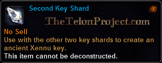 In-game tooltip for Second Key Shard