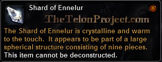 In-game tooltip for Shard of Ennelur