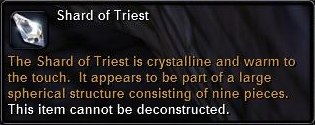 In-game tooltip for Shard Of Triest
