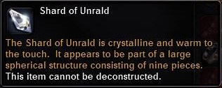 In-game tooltip for Shard Of Unrald