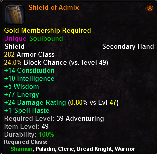 In-game tooltip for Shield of Admix