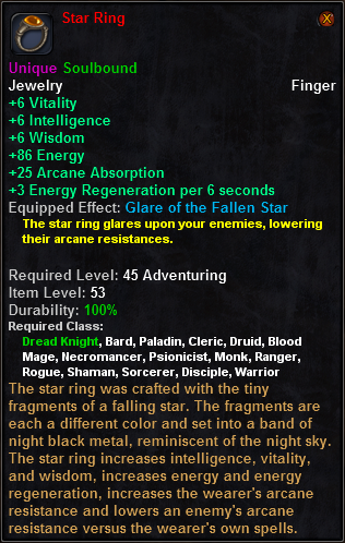 In-game tooltip for Star_Ring