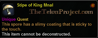 In-game tooltip for Stipe of King Mnal