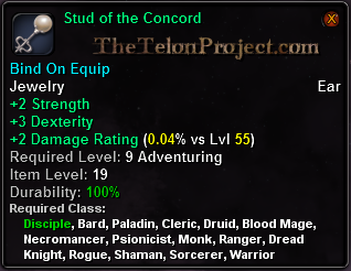 In-game tooltip for Stud of the Concord