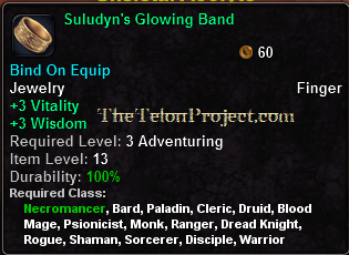 In-game tooltip for Suludyn's Glowing Band