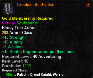 In-game tooltip for Treads of the Evoker
