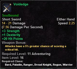 In-game tooltip for Voidedge