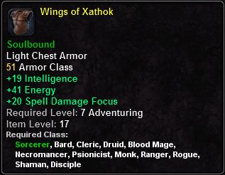 In-game tooltip for Wings of Xathok