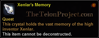 In-game tooltip for Xenlar's Memory