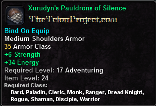 In-game tooltip for Xurudyn's Pauldrons of Silence