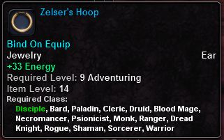 In-game tooltip for Zelser's Hoop