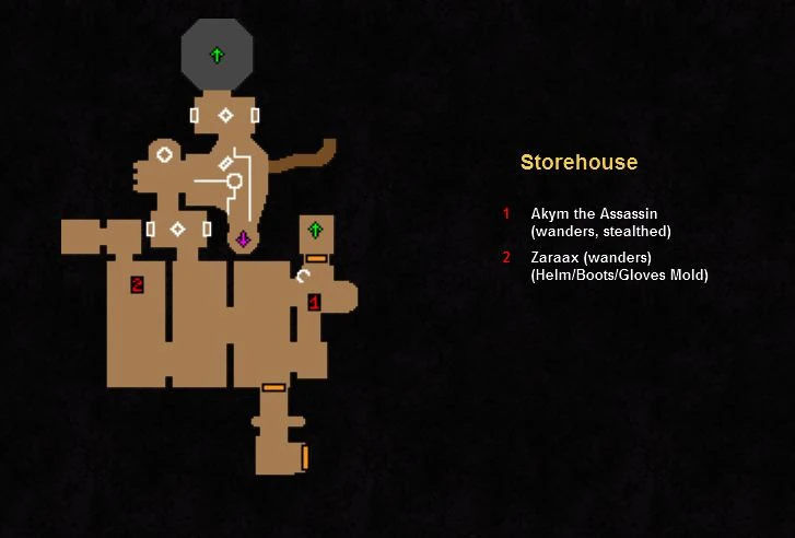 Map of Ancient Port Warehouse