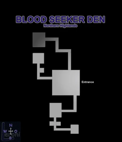 Map of Blood Seeker Den