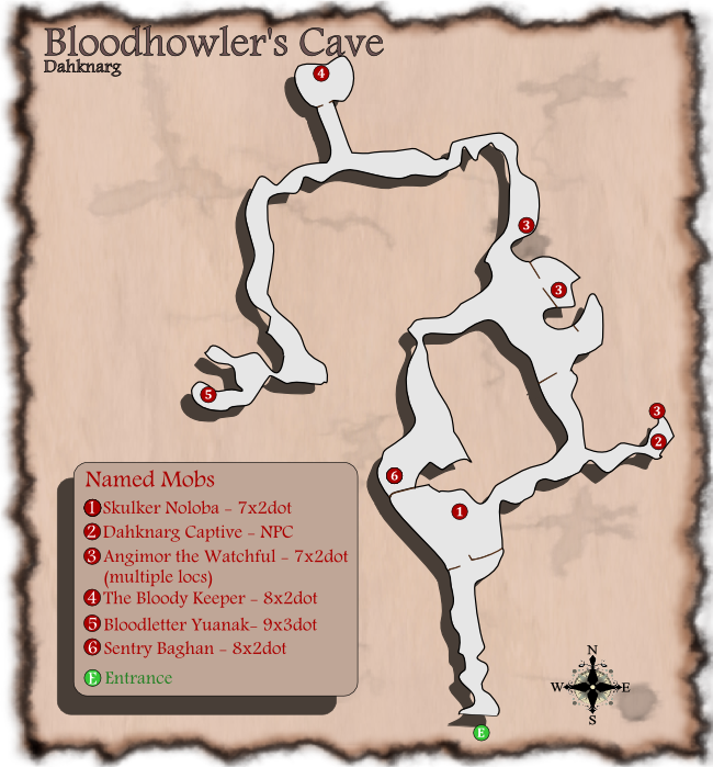 Map of Bloodhowler's Cave
