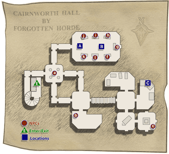 Map of Cairnworth Hall