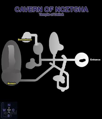 Map of Caverns of Noztgha