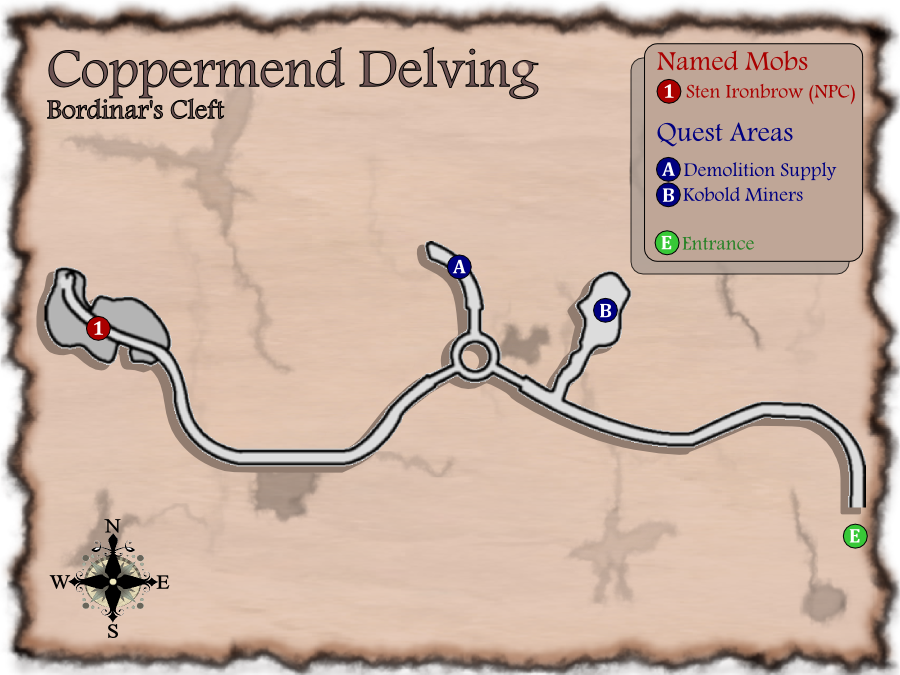 Map of Coppermend's Delving