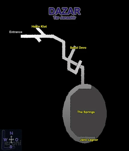 Map of Dazar Cavern of Reflection