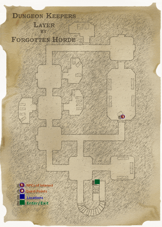 Map of Dungeon Keeper's Lair