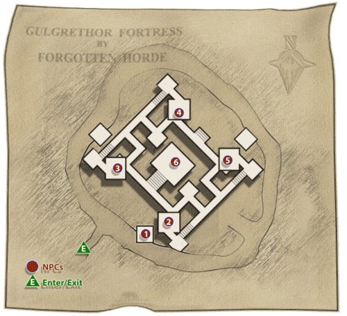 Map of Gulgrethor Fortress